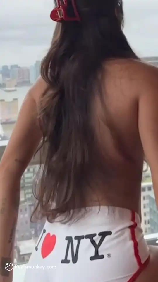 Tiny Tits Latina Making "Taking Pics" Trend On a NYC Highrise Building