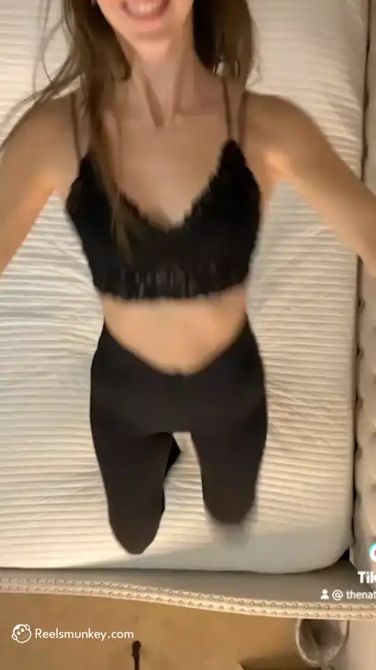 Petite Girl Doing An NSFW Phone On the Roof TikTok Trend