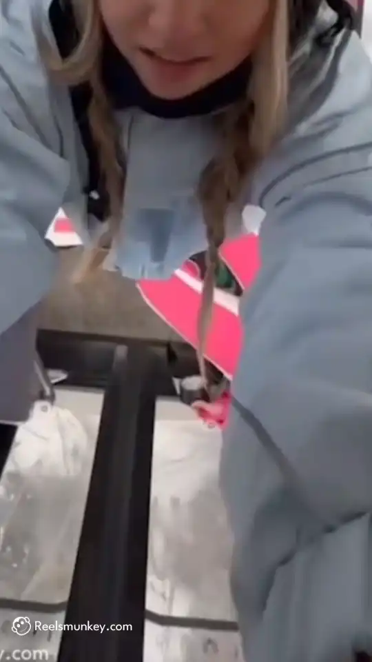 Two Horny Girls Doing Phone On Ceiling Trend On Their Skiing Trip